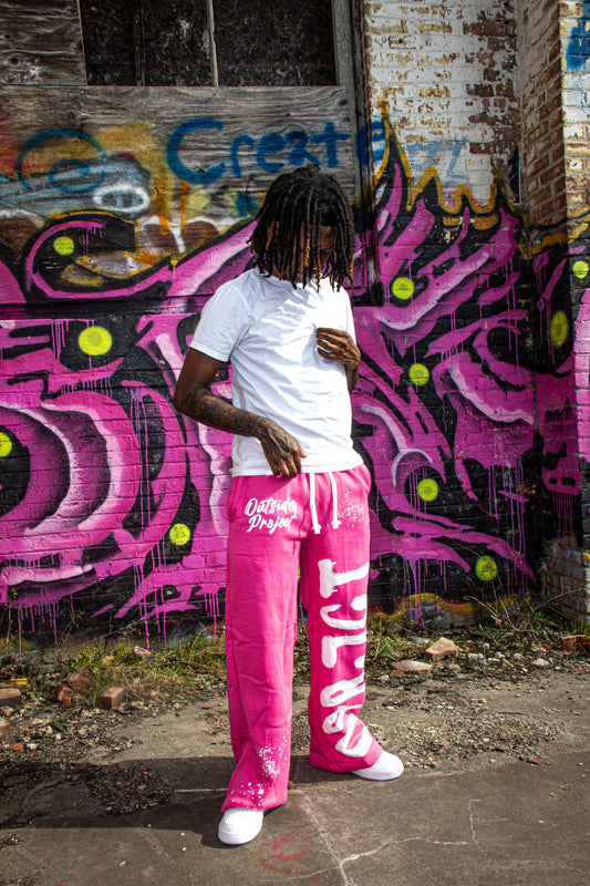 Pink Logo Sweats