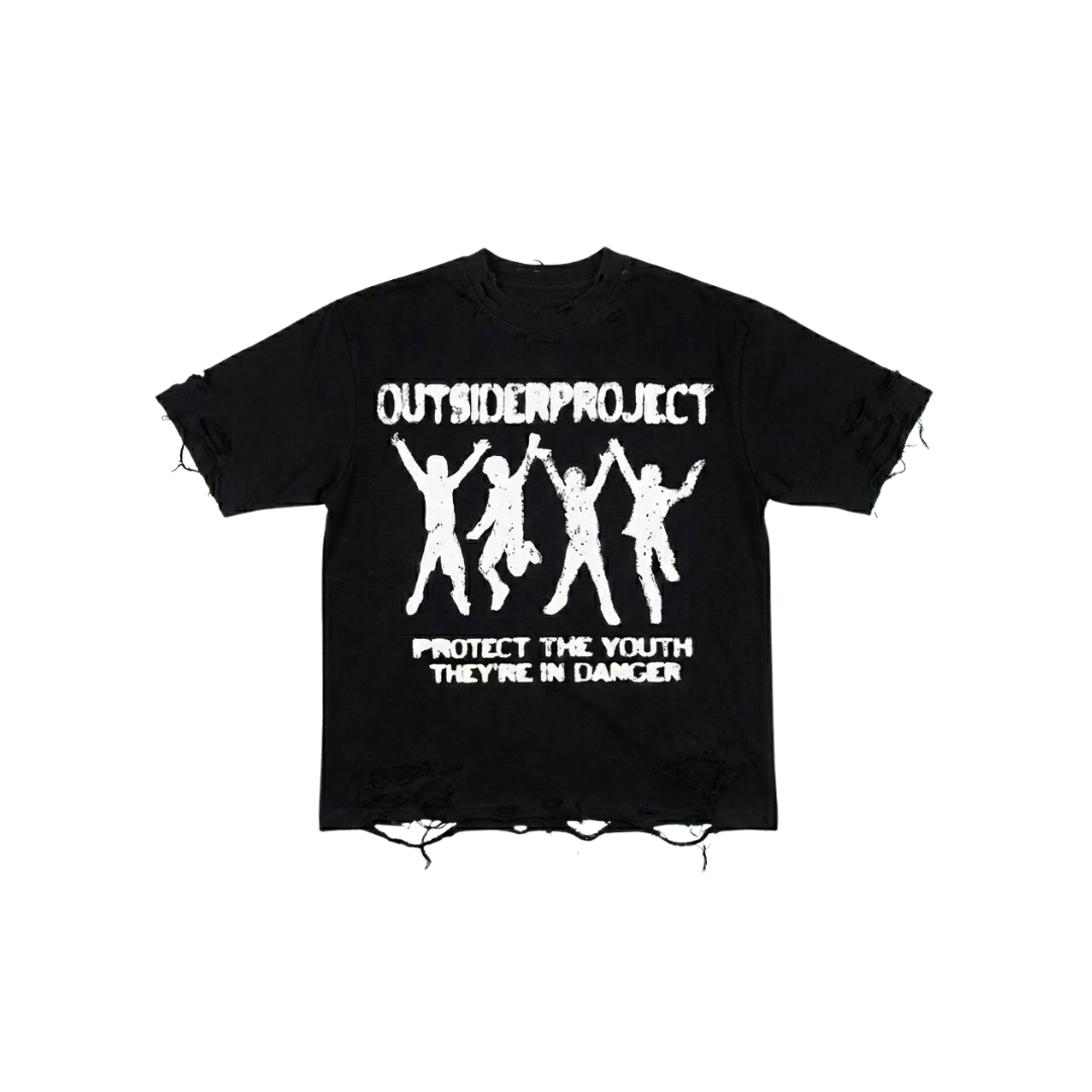 BLACK PROTECT THE YOUTH TEE