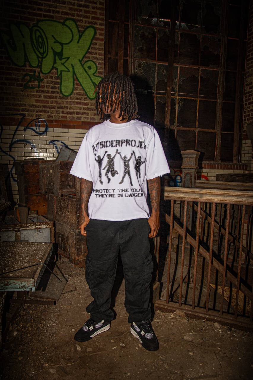 WHITE PROTECT THE YOUTH TEE