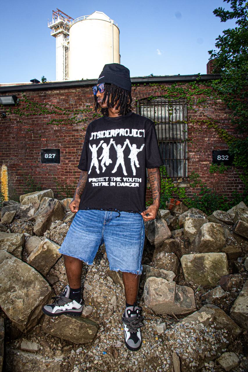 BLACK PROTECT THE YOUTH TEE